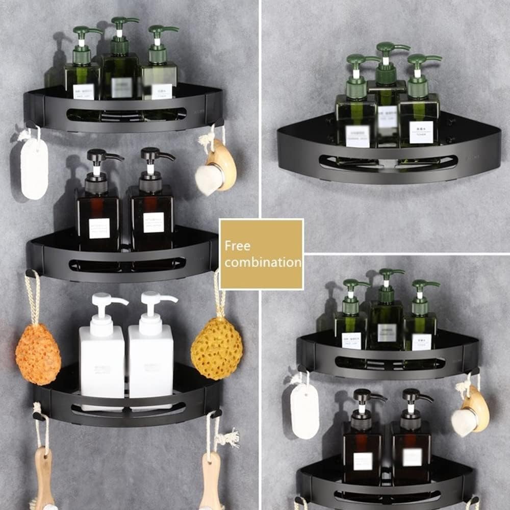 BAHELS Black 1-Layer Shower Caddy Storage Rack