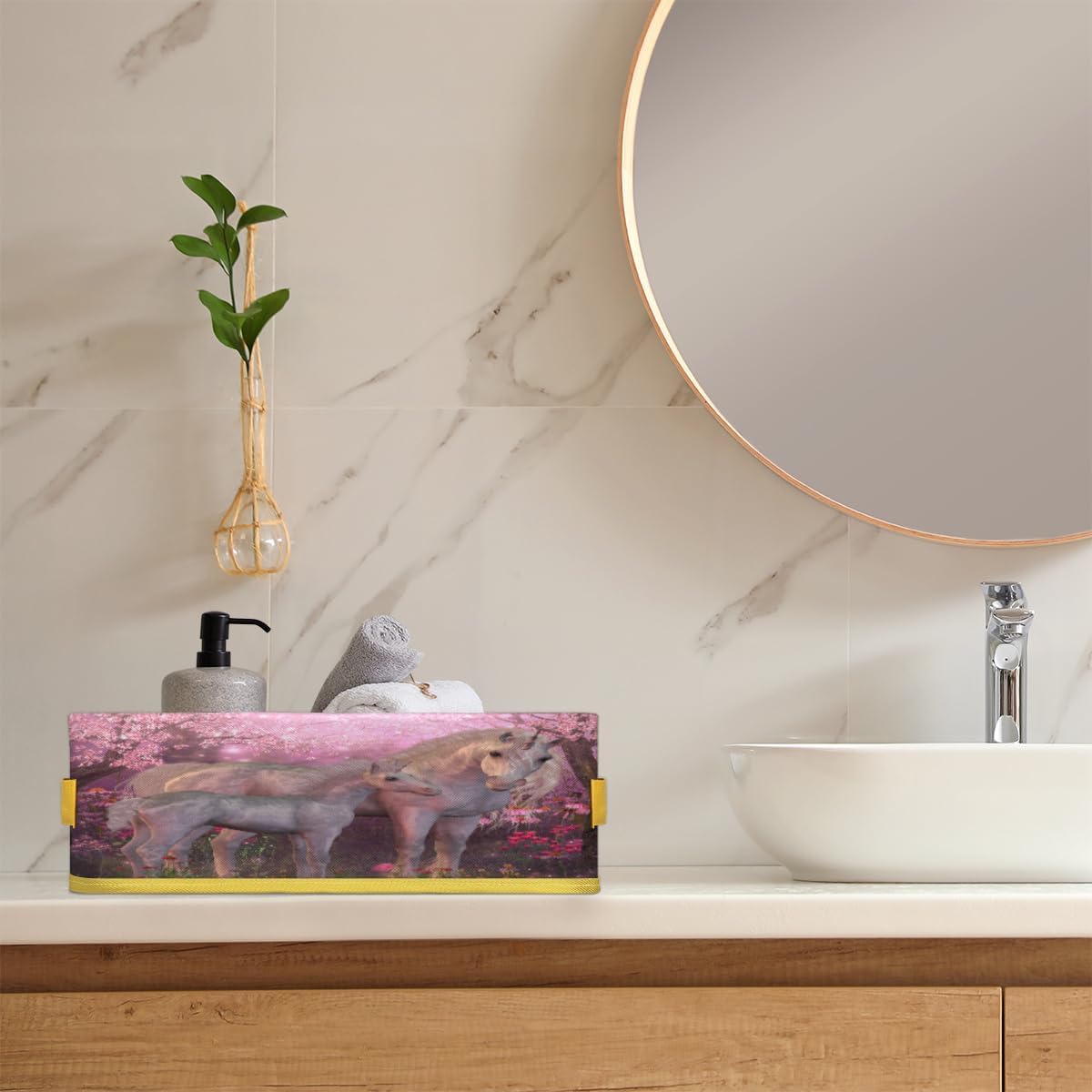 Vomwwlix Decorative Toilet Paper Basket for Bathroom Storage