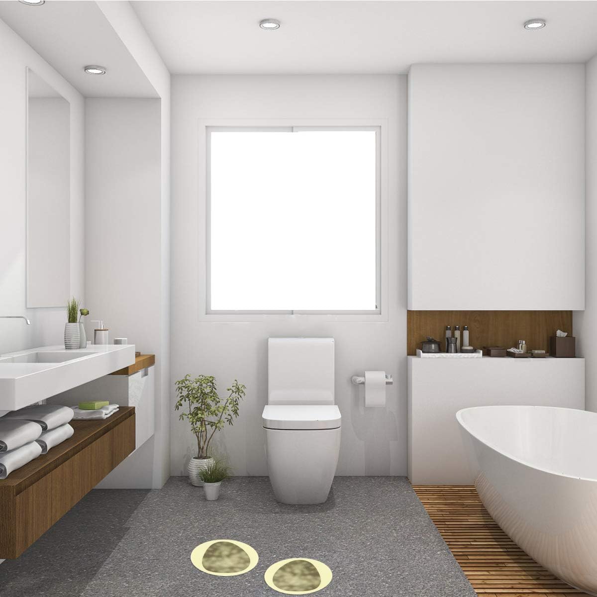 Cabilock 4pcs Anti-Slip Stickers for Bathroom Safety