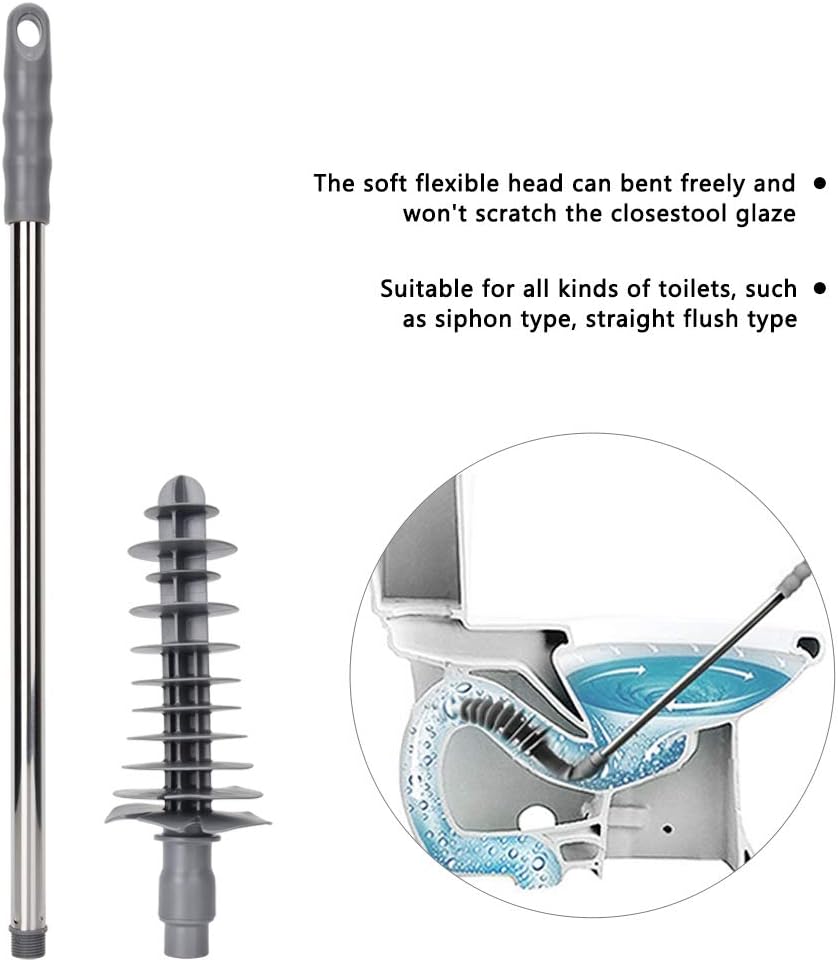 Haofy Toilet Plunger with Wall Hook and Flexible Head