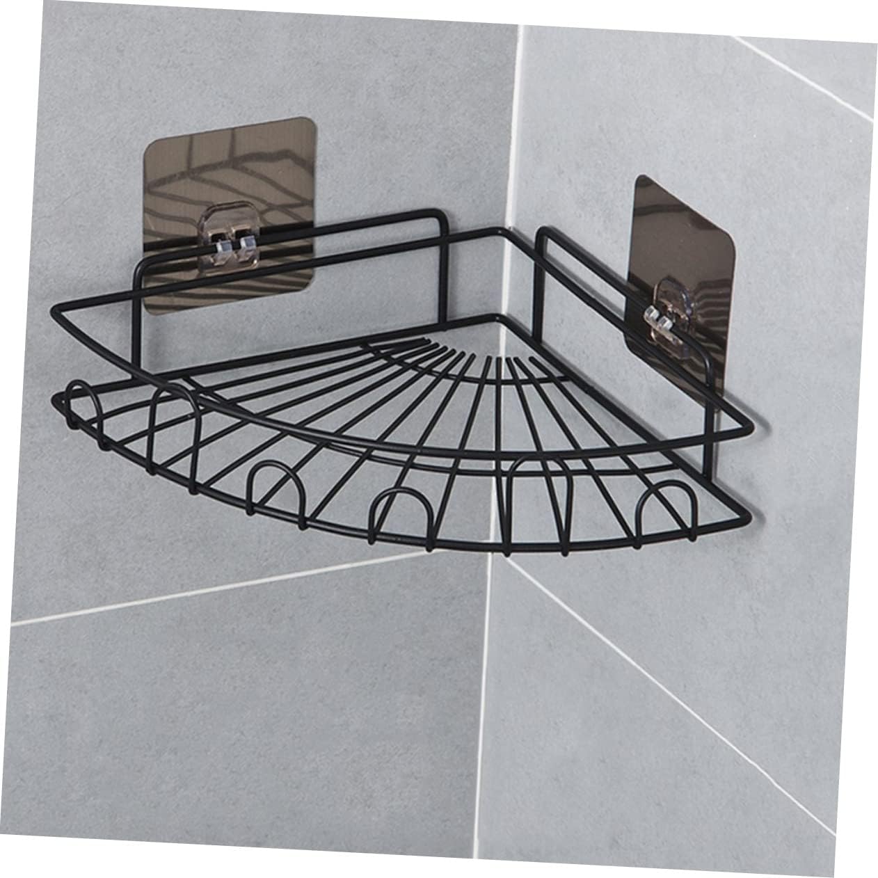 COOLHIYA Wall-Mounted Shower Corner Shelf with Triangular Design
