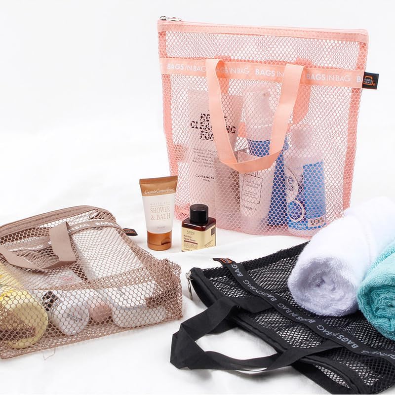 Mesh Travel Shower Caddy Tote Bag for Gym Swim Dorms Bathrooms