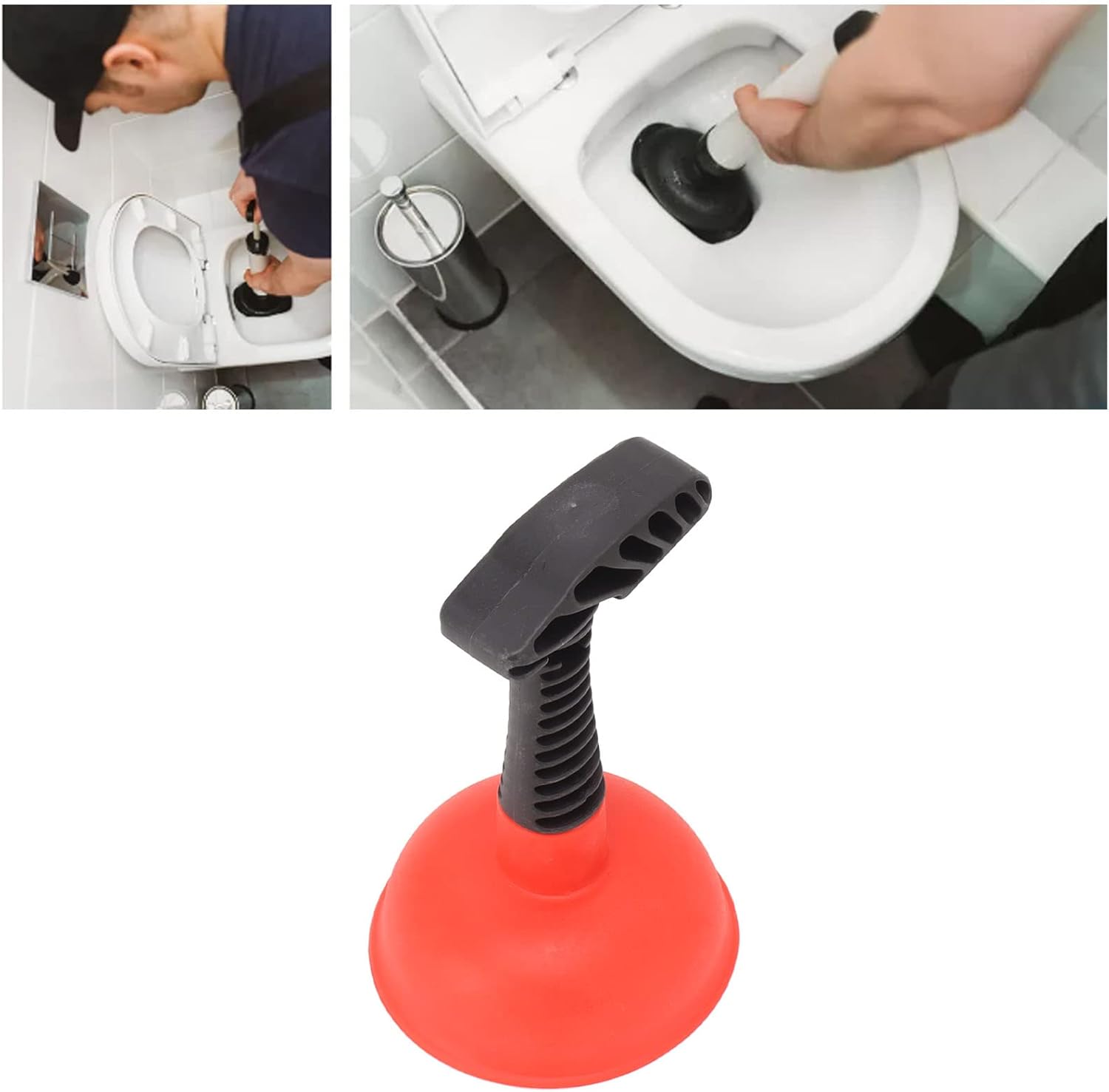 Mini Plunger with Non-Slip Handle for Quick Drain Clearance