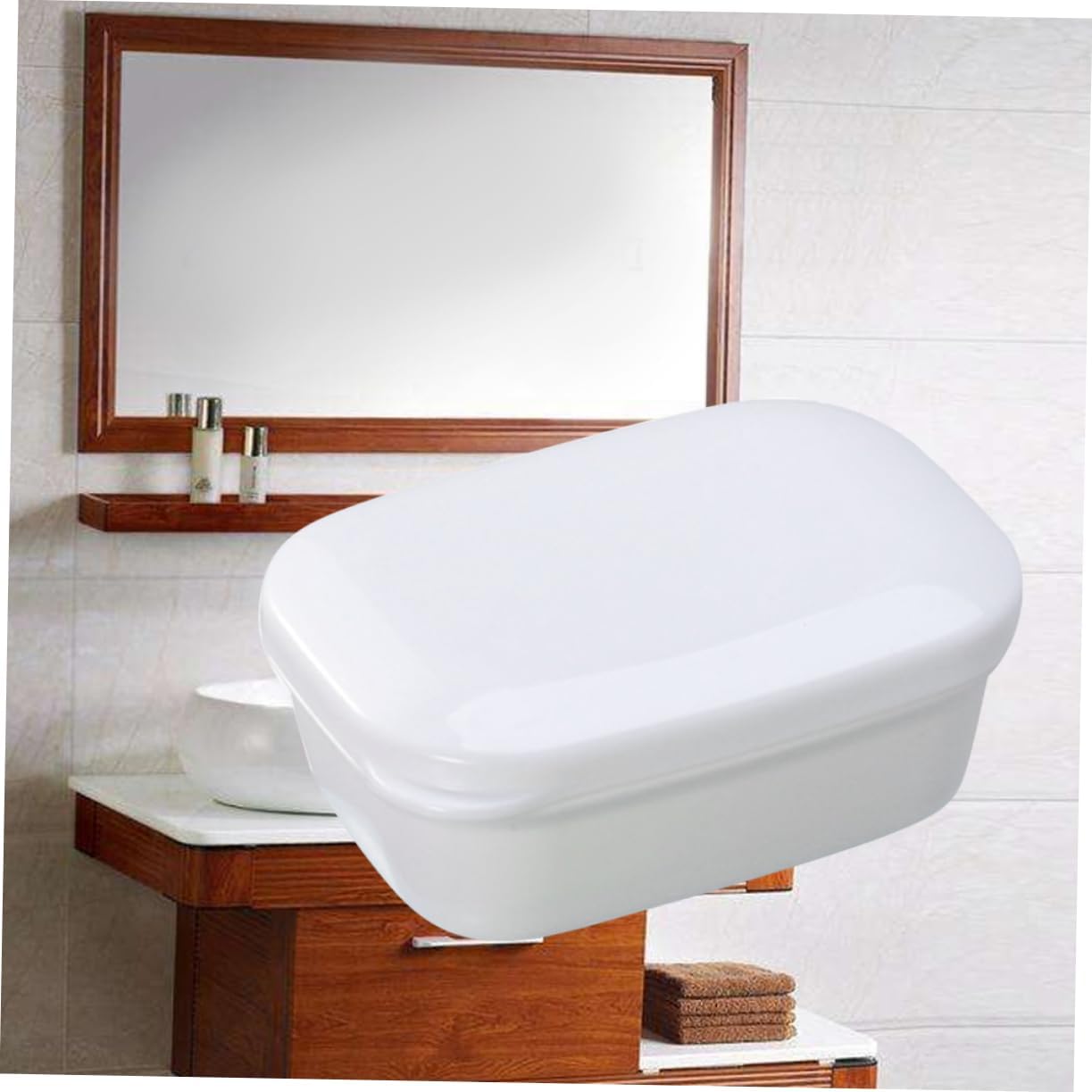HOOTNEE Portable Soap Dish with Drainer and Anti-Slip Design 1