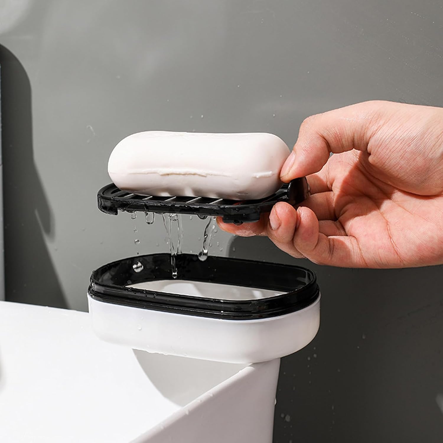 AMUONTY Travel Soap Case with Drainage Layer