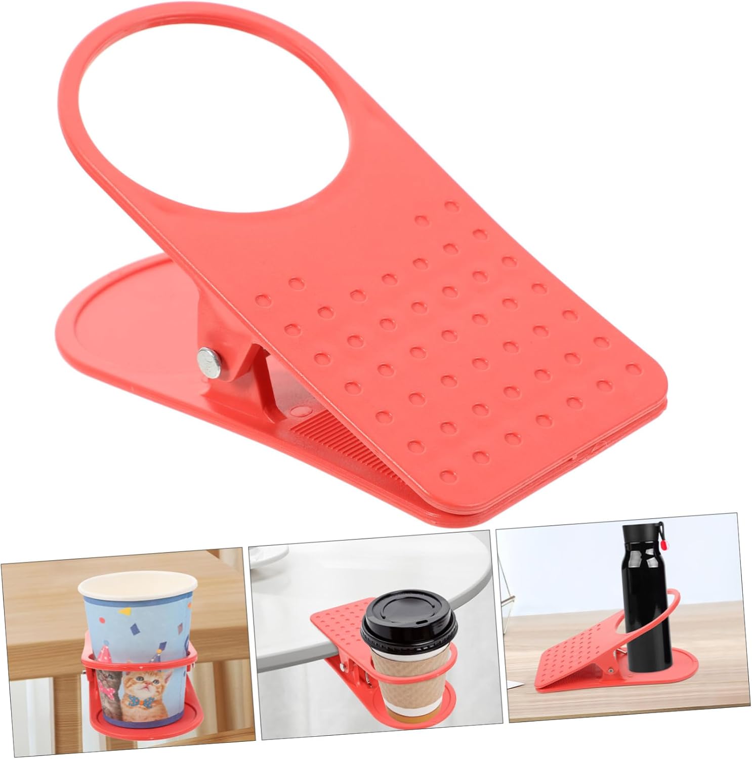 Unomor Table Cup Clamp Clip Holder for Home Office Restaurant