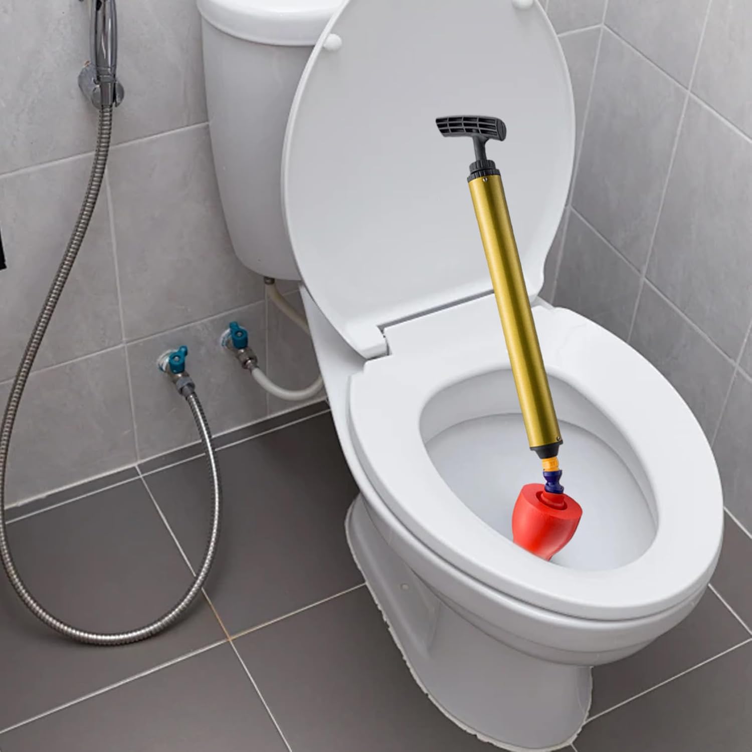 Wedhapy High Pressure Toilet Plunger with 180 Rotating Seal
