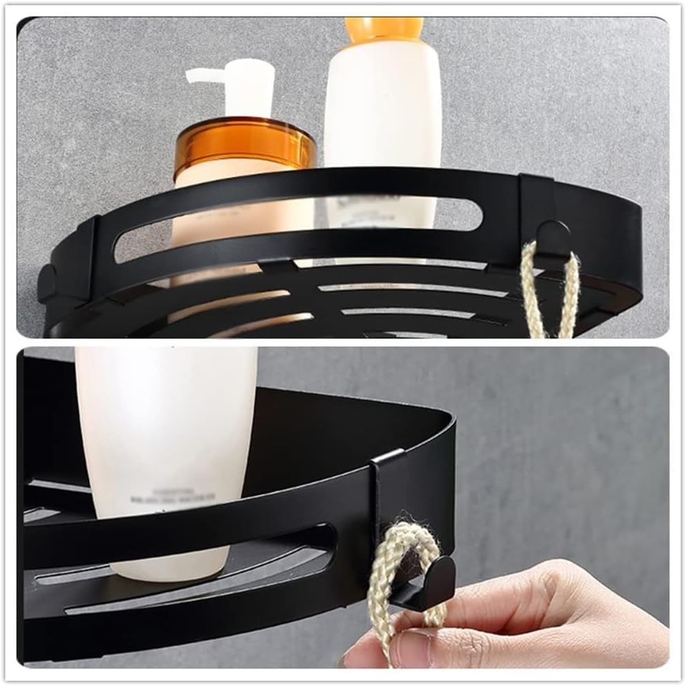 BAHELS Black 1-Layer Shower Caddy Storage Rack
