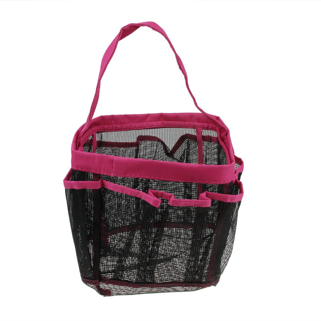 Quick Dry Shower Caddy with 8 Pockets and Handle
