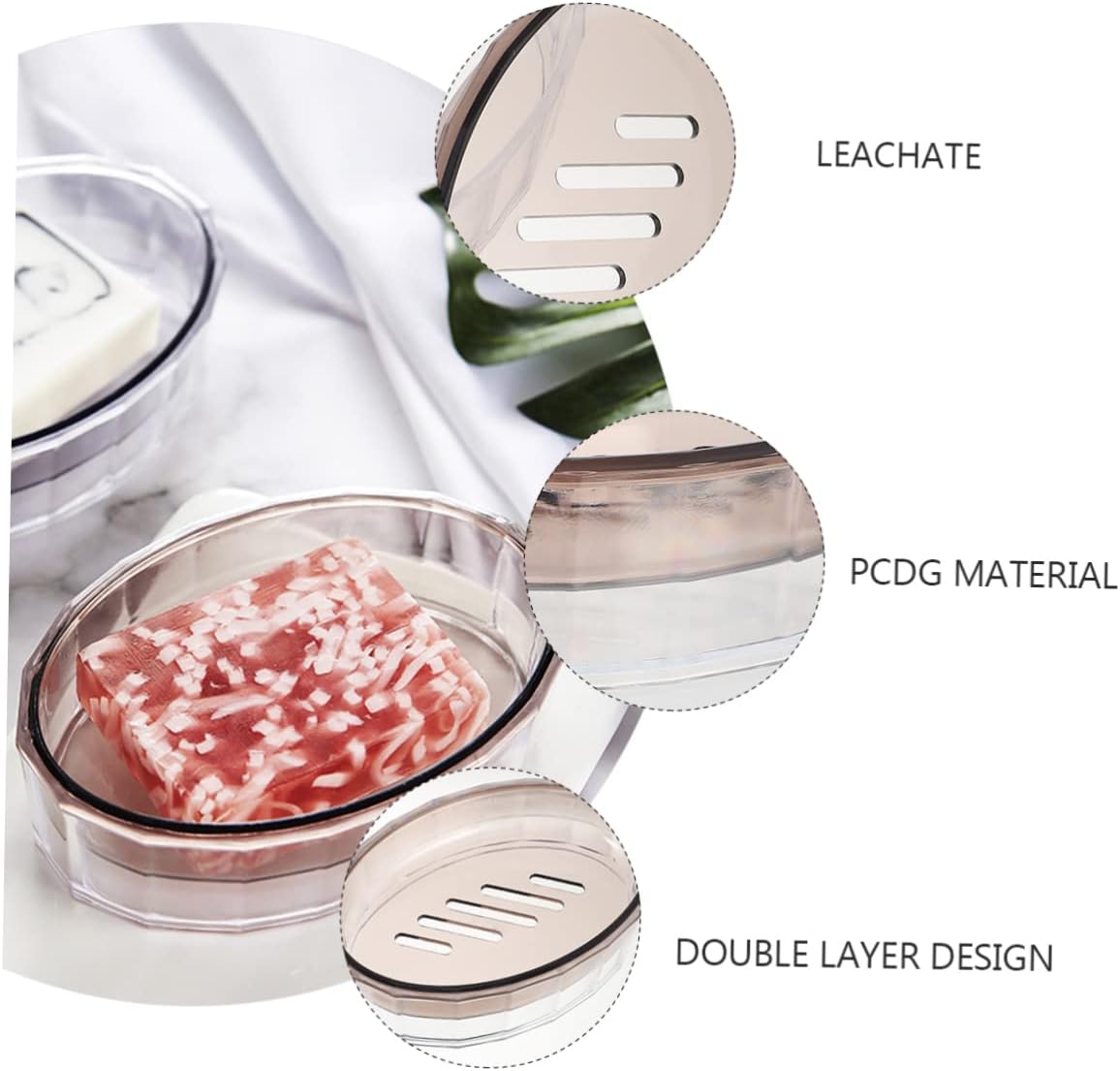 TINEASUR 1pc Creative Soap Container Decorative Drain Dish