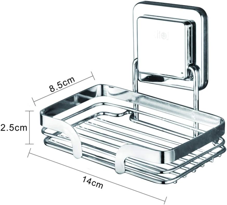 Stainless Steel Soap Dish Holder for Shower Wall No Drilling 1
