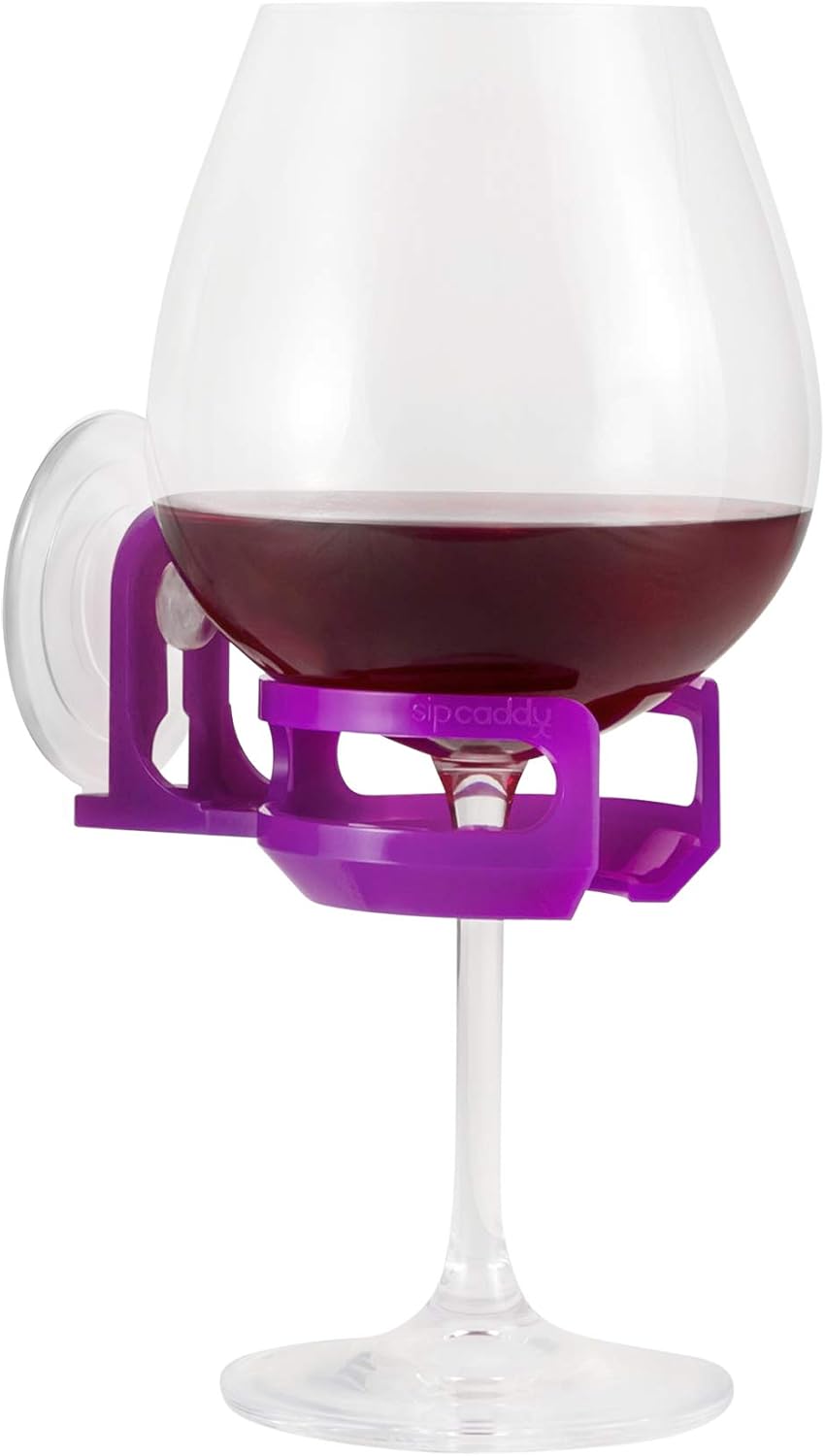 SipCaddy Portable Cupholder Caddy for Beer Wine Purple