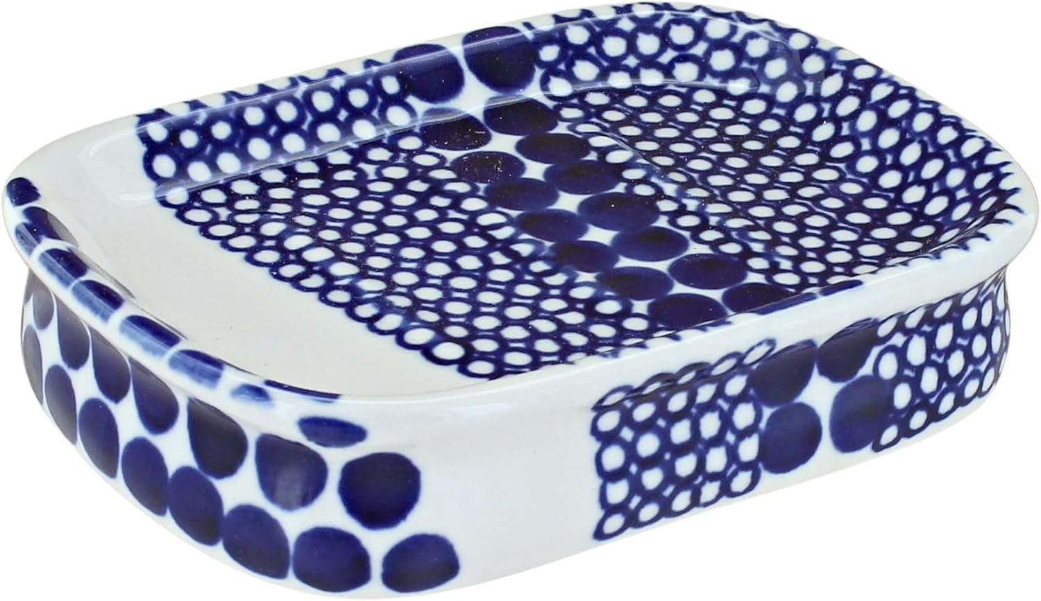 Blue Rose Polish Pottery Zara Soap Dish
