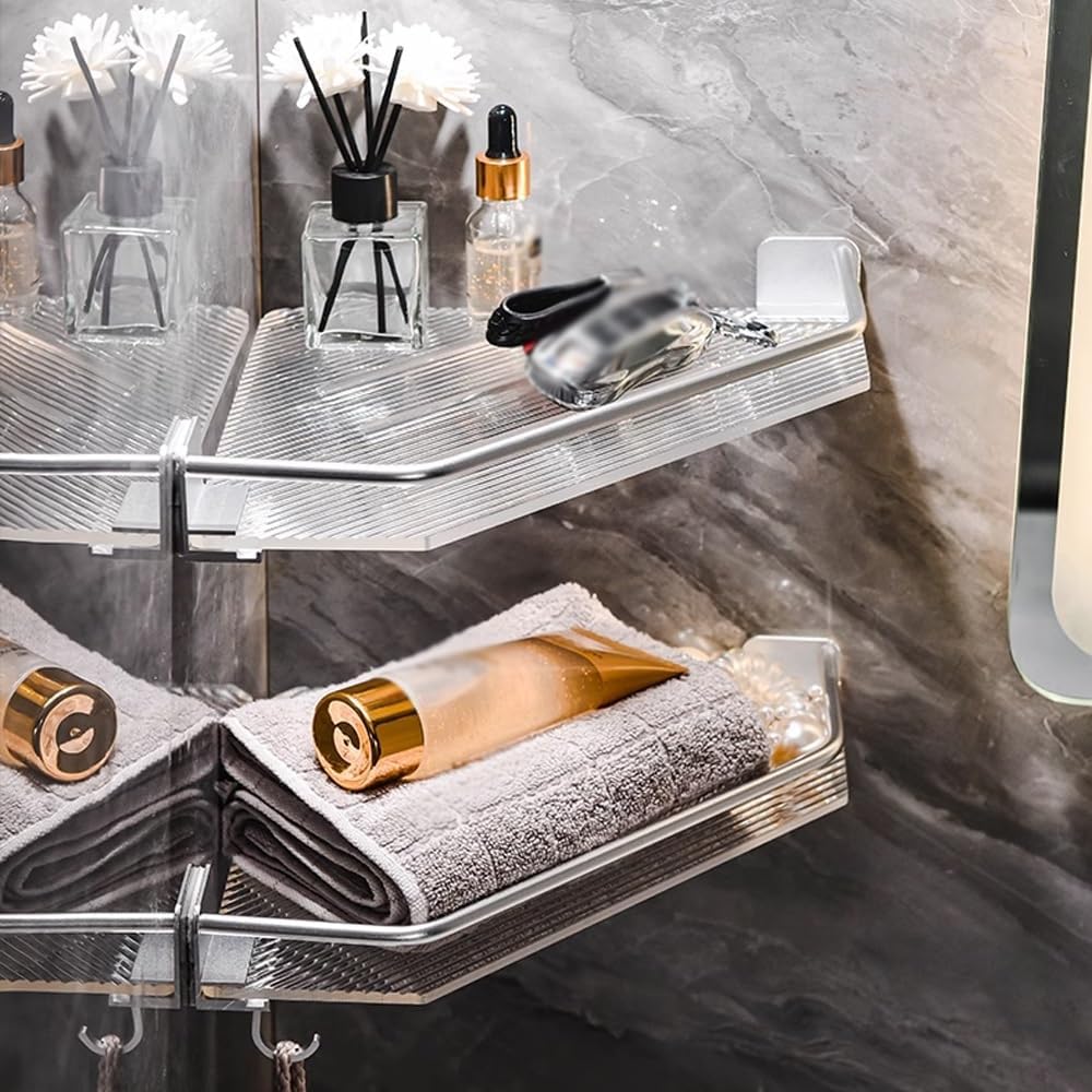 BAHELS Shower Caddy with Hooks and Shelf