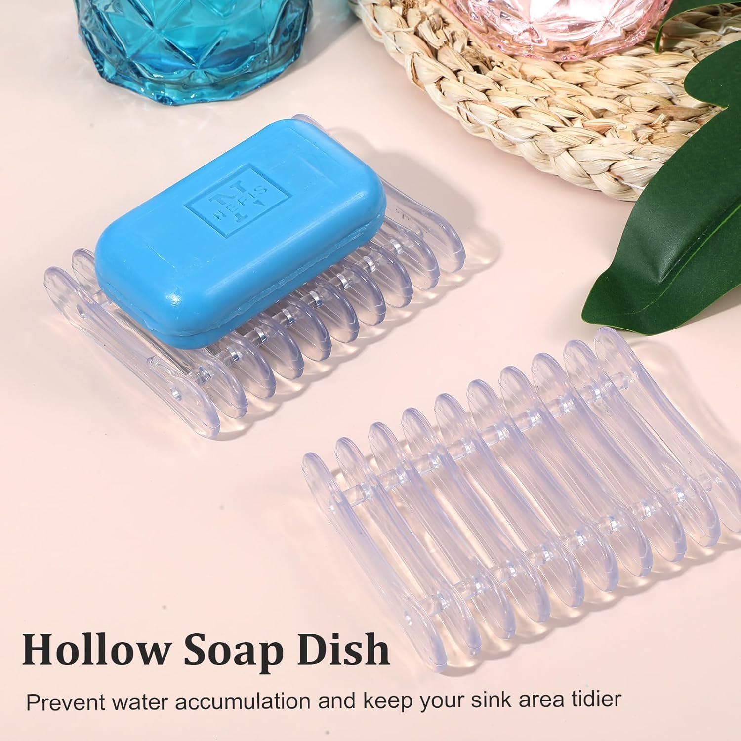 Quilax 2Pcs Bar Soap Holder for Shower and Kitchen