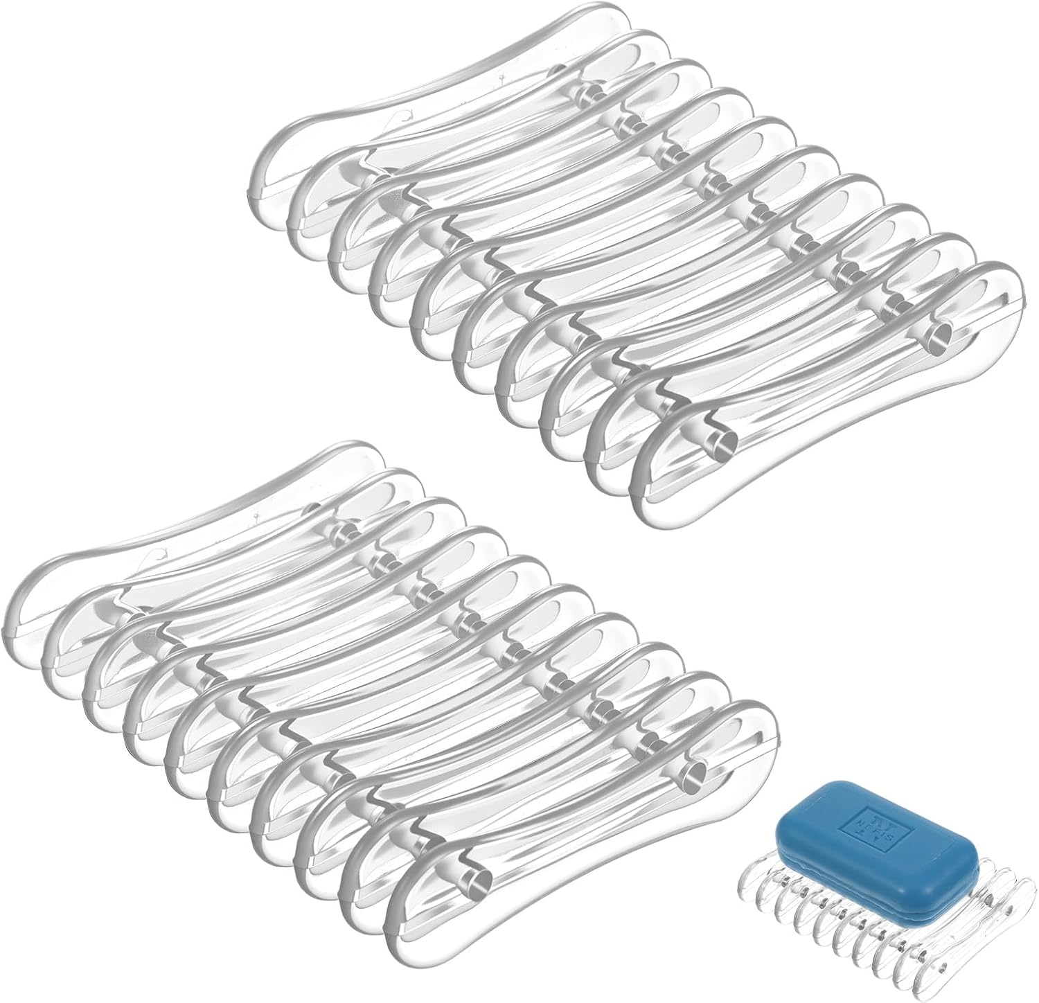 Quilax 2Pcs Bar Soap Holder for Shower and Kitchen