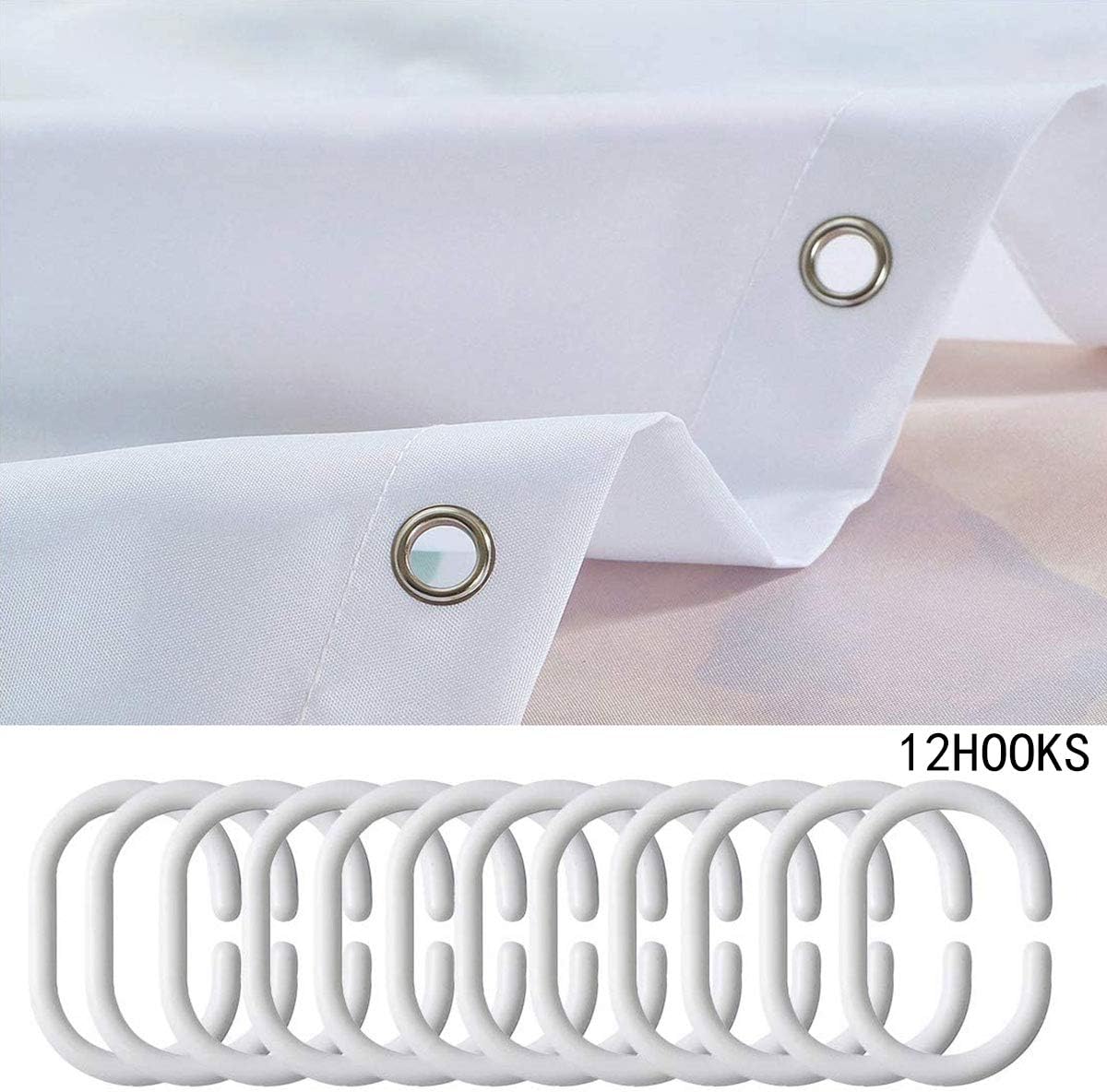 Erosebridal Pug Pattern Waterproof Shower Curtain Set