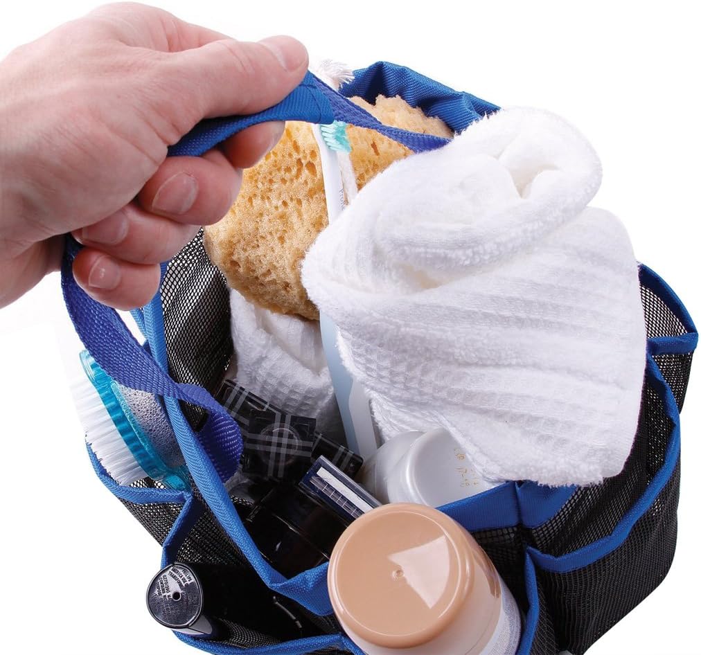 Holiberty Quick Dry Shower Caddy with 8 Pockets and Handle 1
