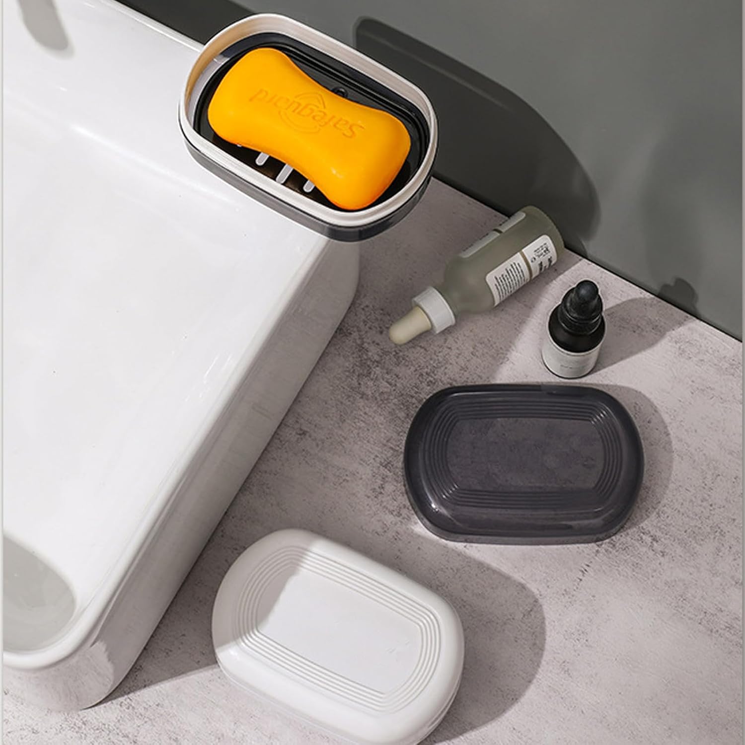 AMUONTY Travel Soap Case with Drainage Layer