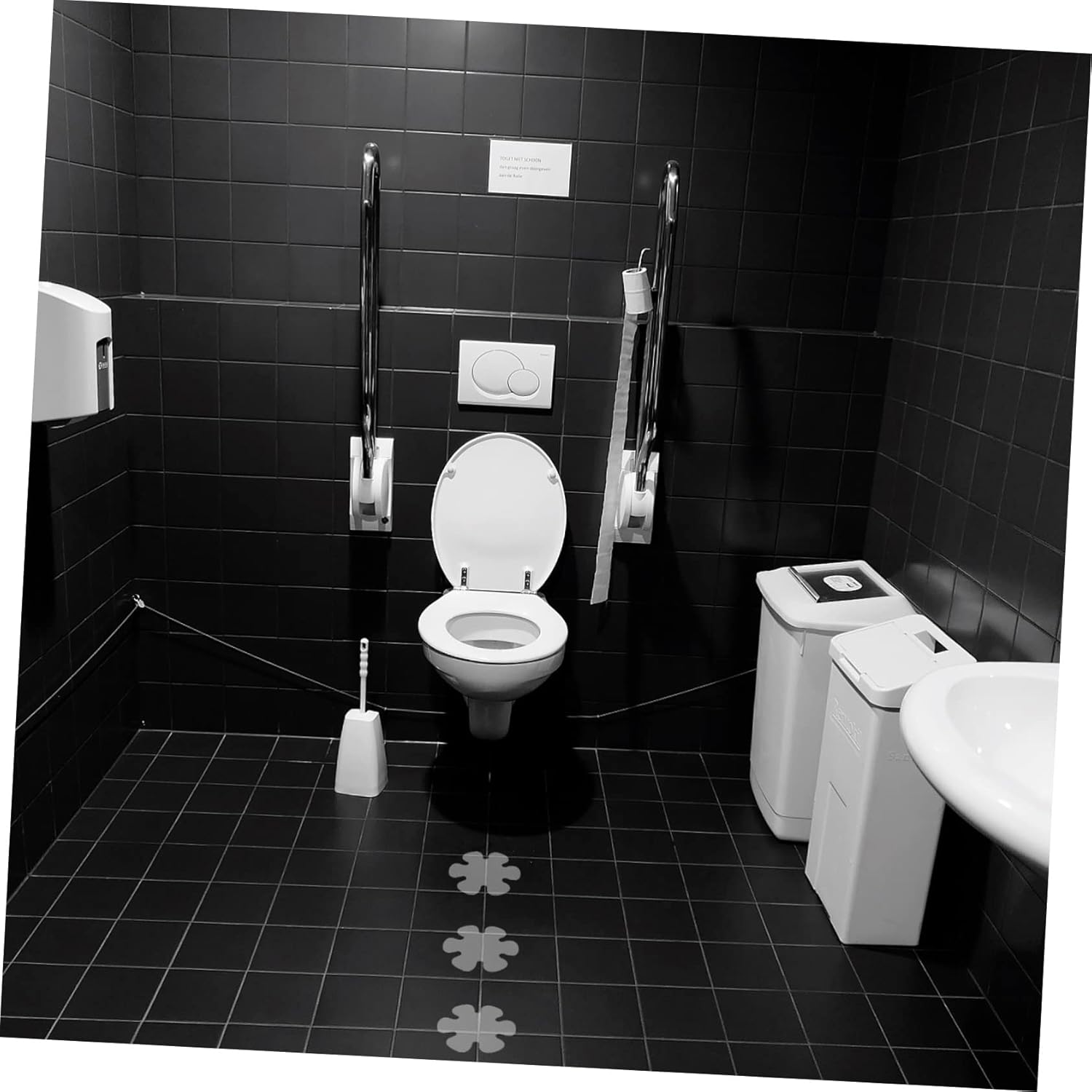 Fondotin 1Set Non Slip Bathtub Floor Stickers with Scraper