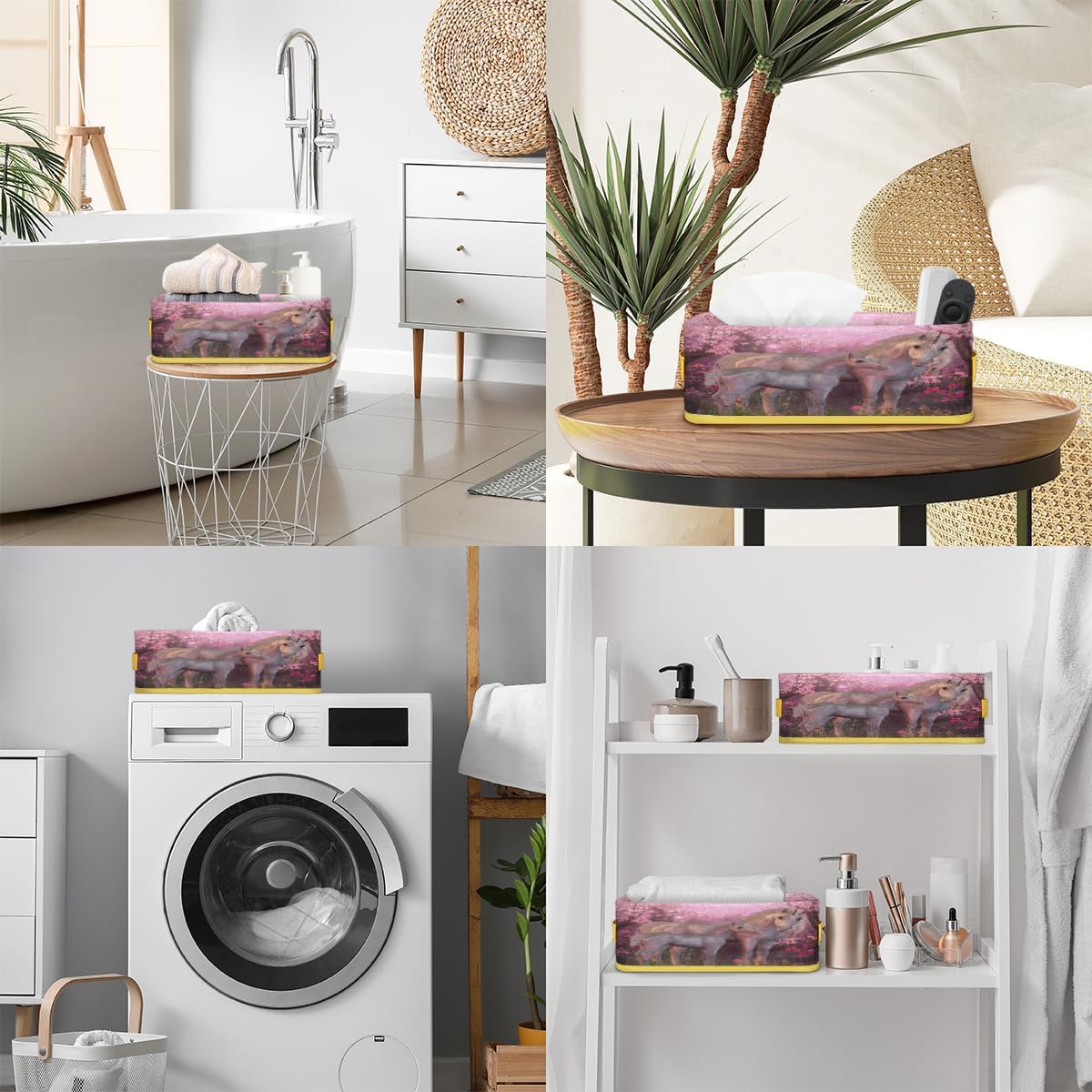 Vomwwlix Decorative Toilet Paper Basket for Bathroom Storage