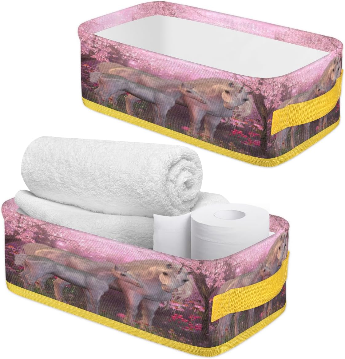 Vomwwlix Decorative Toilet Paper Basket for Bathroom Storage