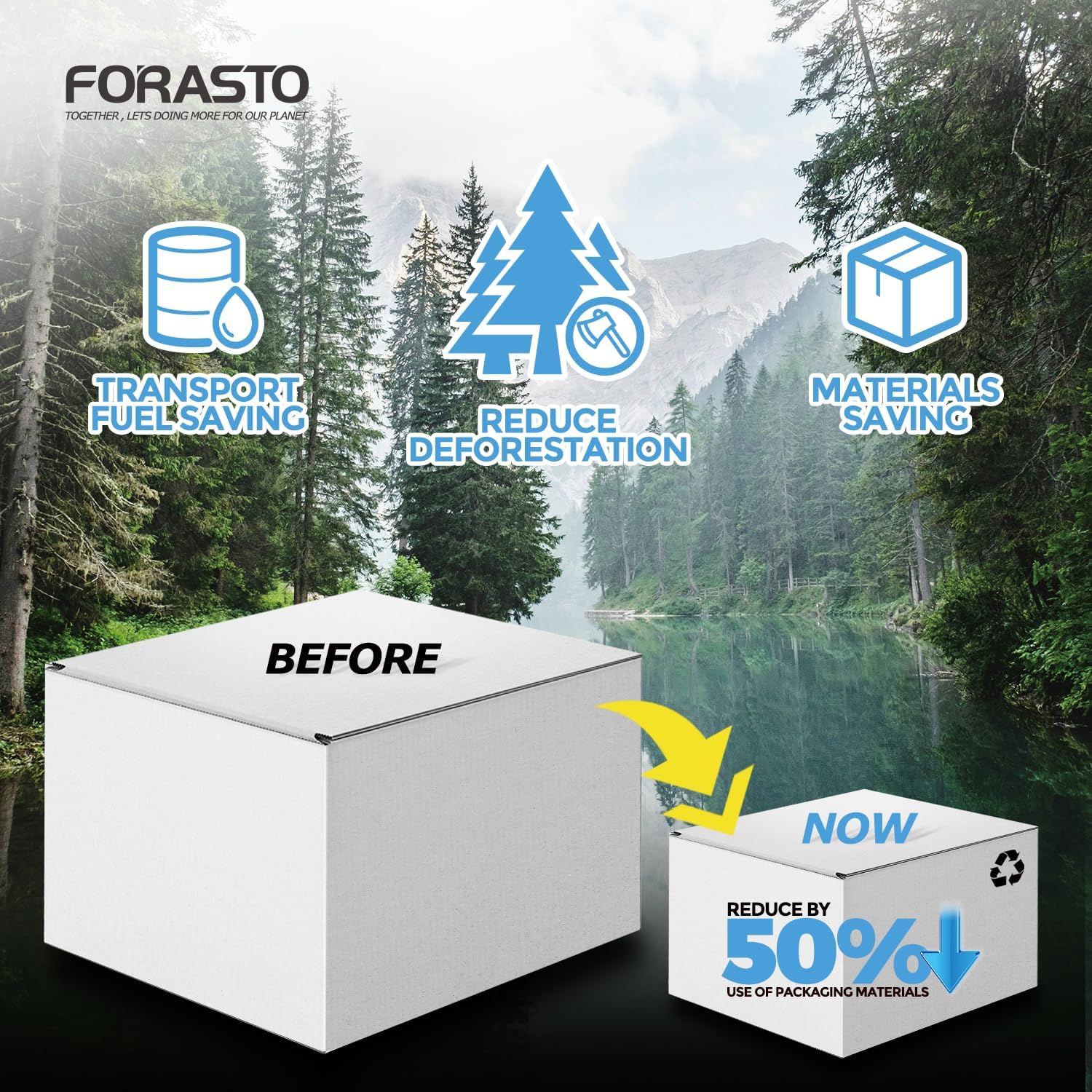 FORASTO 2Pack Toilet Plunger with Holder and Cover