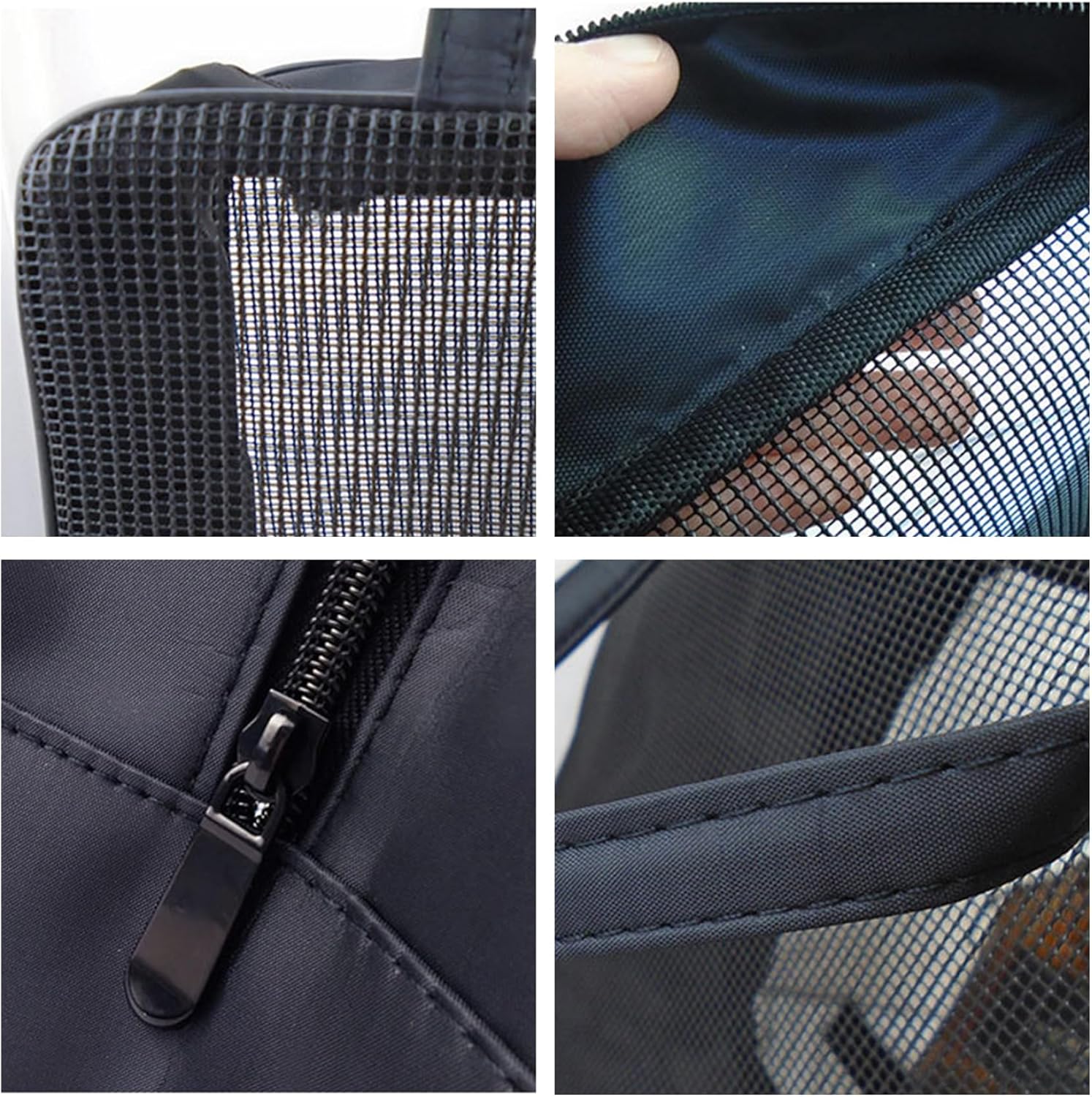 Csafyrt Mesh Shower Bag with Zipper and Strap