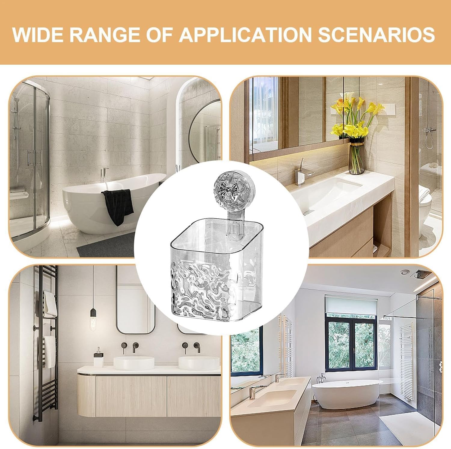 Stable Suction Caddy for Shower - Space-Saving Organizer