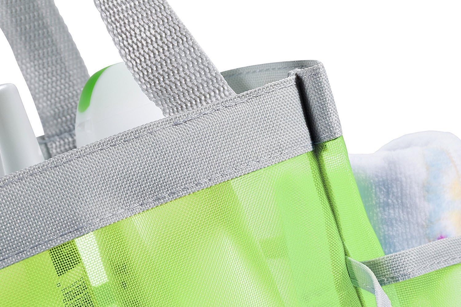 Holiberty Quick Dry Shower Caddy with 8 Mesh Pockets